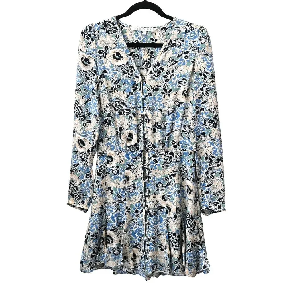 Veronica Beard Riggins Floral Print Dress Size 2 - Picture 1 of 13